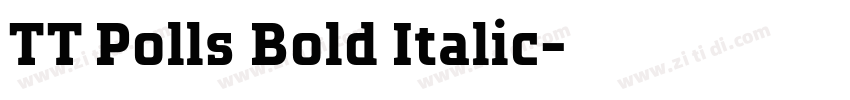 TT Polls Bold Italic字体转换